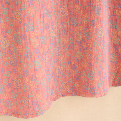 Ownkoti Plus Size Rose Cotton Gauze Nightdress - Comfortable and Elegant Sleepwear