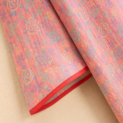 Ownkoti Plus Size Rose Cotton Gauze Nightdress - Comfortable and Elegant Sleepwear