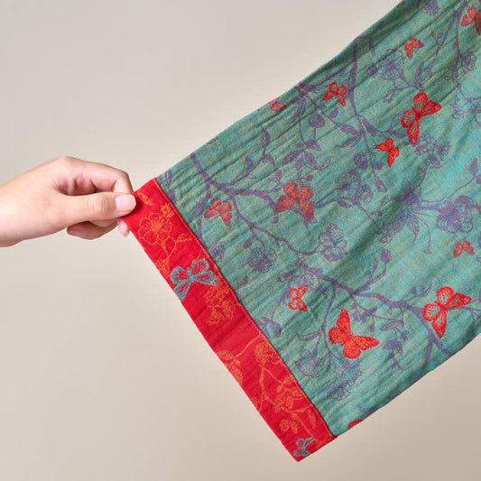 Ownkoti Vintage Butterfly Cotton Gauze Kimono Robe - Elegant & Comfortable Lounge Wear