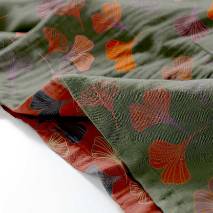 Ownkoti Ginkgo Cotton Gauze Kimono Loungewear Set - Comfort and Style in One