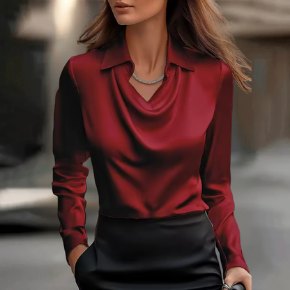 Fiona™ | Elegant Satin Blouse
