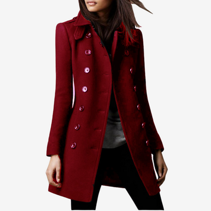 Rosellea™ Elegant and Sophisticated Buttoned Coat