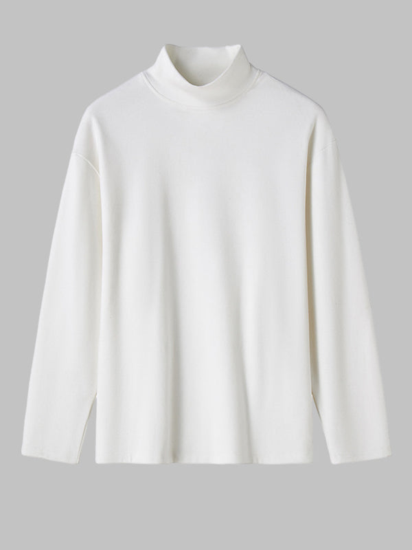 Men's Plaid Wool-Blend Long Sleeve Shirt Basic Casual Sports Pants 3-Piece Suit