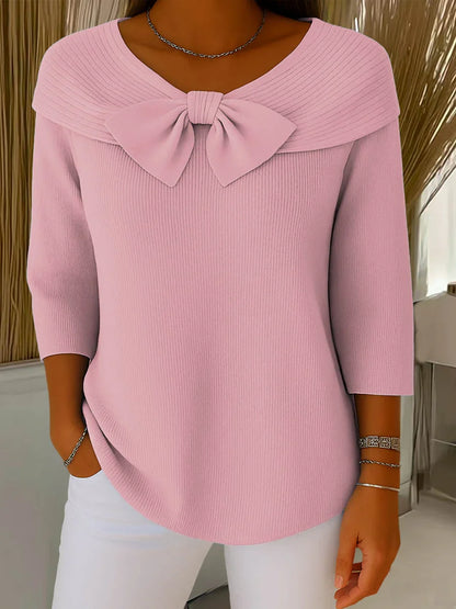 Women’s Casual Bow Knit Sweater