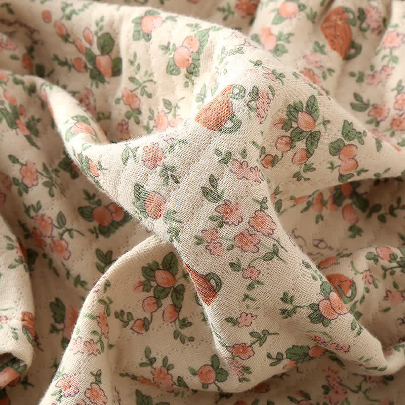 Ownkoti Vintage Rose Garden Cotton Lounge Set - Elegant Comfort for Relaxed Days