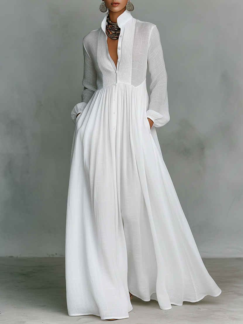 Maxi Dress for Women in Cotton and Linen
