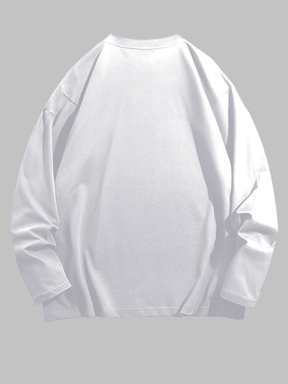 Men's Classic Checkered Fleece Jacket + Basic T-Shirt + Corduroy Pants Casual Suit