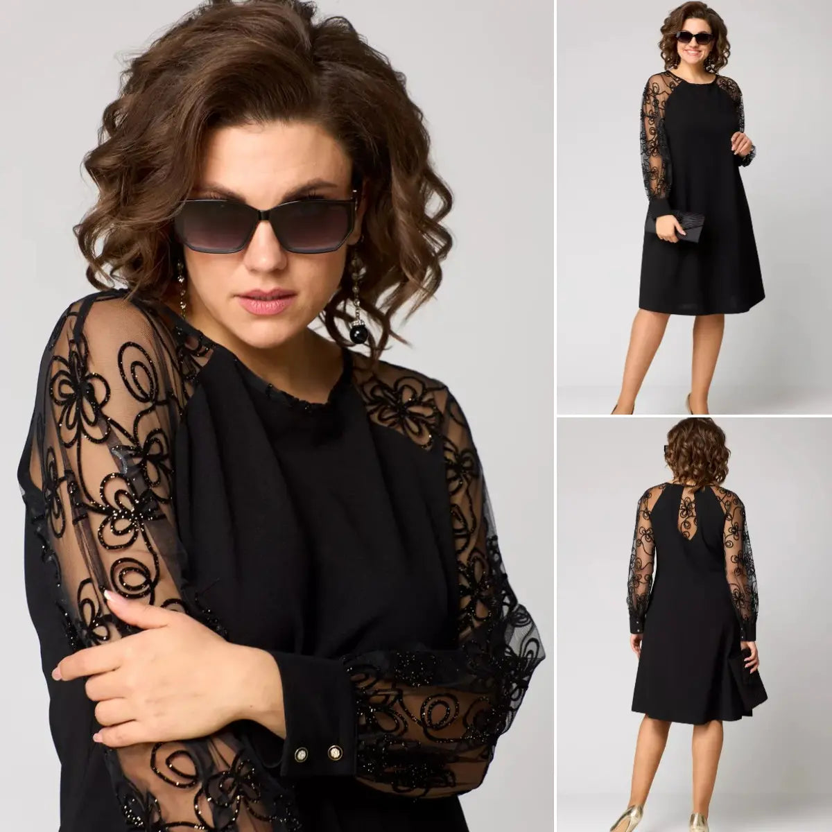 Avero | Elegant Sexy Black Lace Dress