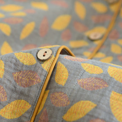 Ownkoti Soft Cotton Loungewear Set with Elegant Leaf Design