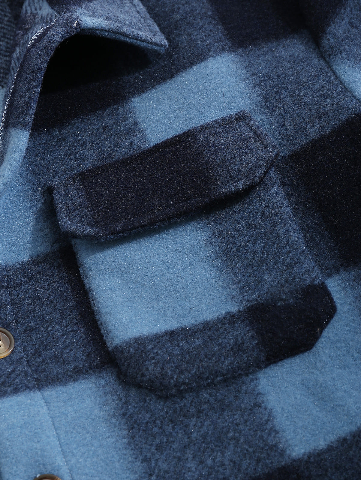 Men's Stylish Plaid Wool Blend Long Sleeve Shirt Jacket for Comfort and Warmth