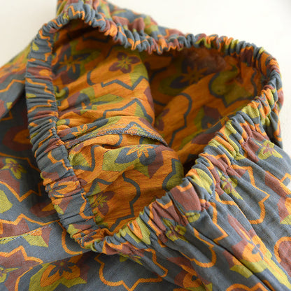 Ownkoti Elegant Cotton Loungewear Set with Flower-Shaped Diamond Embroidery