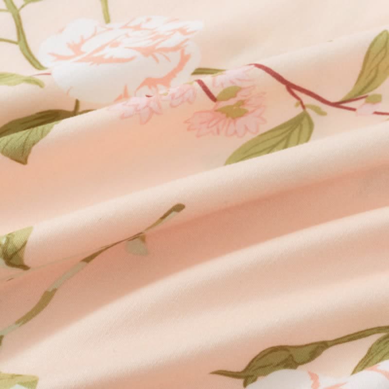 Ownkoti Women's Nightdress with Pink Floral Pattern, Soft and Breathable