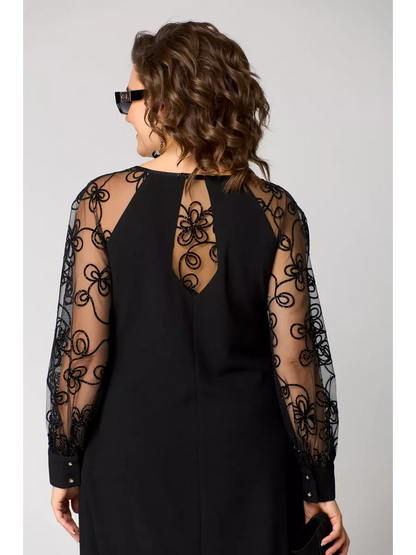Avero | Elegant Sexy Black Lace Dress