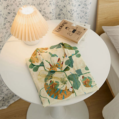 Ownkoti Adorable Lounge Set with Tiger Cat