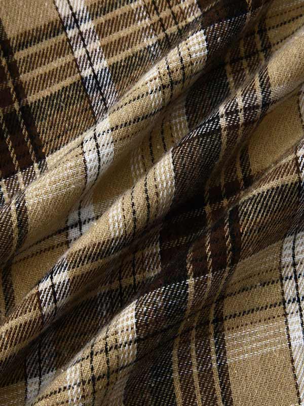 Stylish Classic Men's Thin Jacket with Plaid Hood