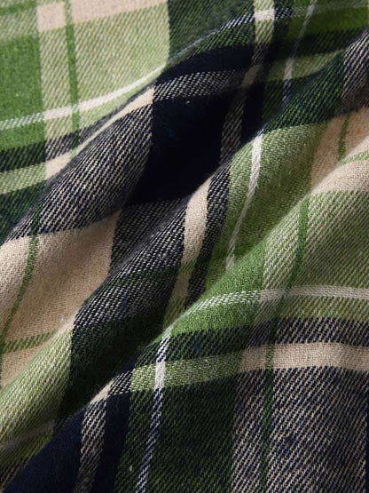 Men's Stylish Lightweight Plaid Hooded Casual Jacket