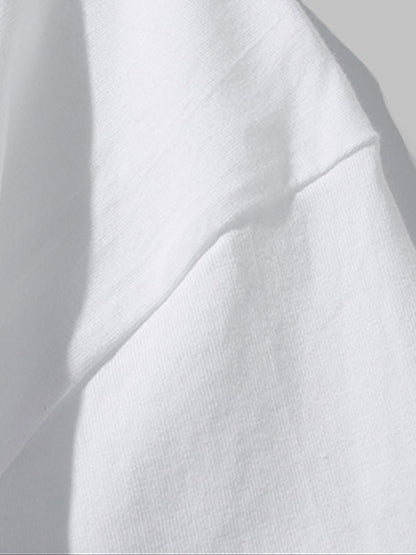 Men's Classic Checkered Fleece Jacket + Basic T-Shirt + Corduroy Pants Casual Suit