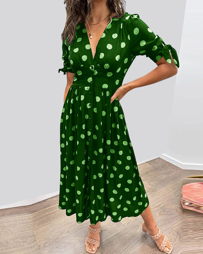 Avero™ | Elegant Polka Dot Dress