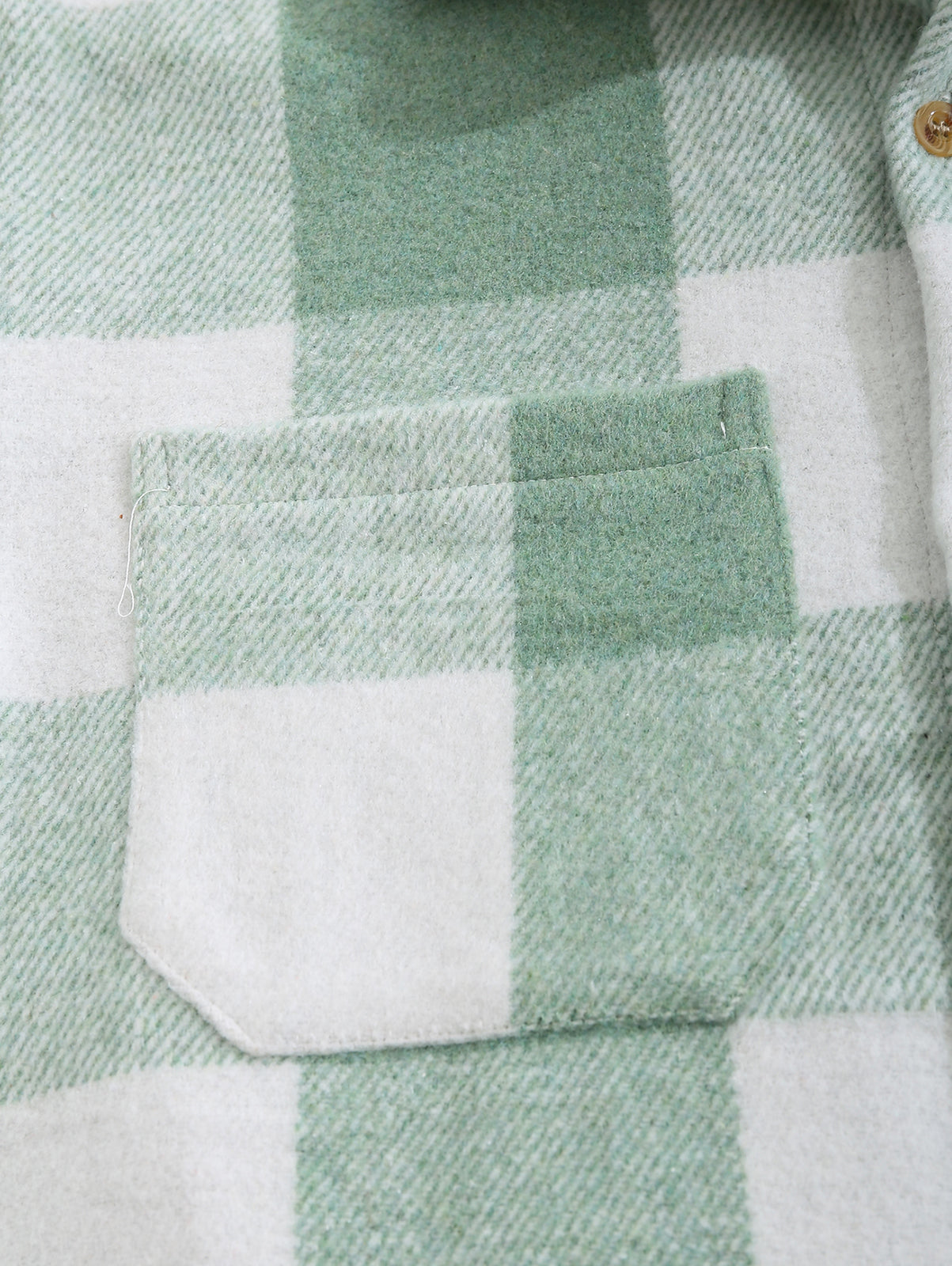 Men's Plaid Wool-Blend Long Sleeve Shirt Basic Casual Sports Pants 3-Piece Suit