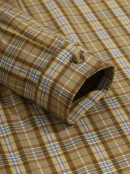 Men's Slim Fit Casual and Elegant Checkered Long Sleeve Shirt