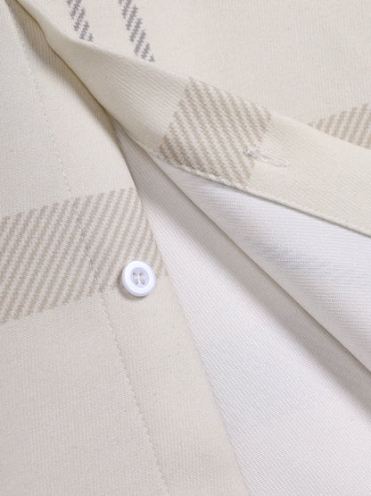 Men's short sleeve retro style shirt with checkered pattern and pocket