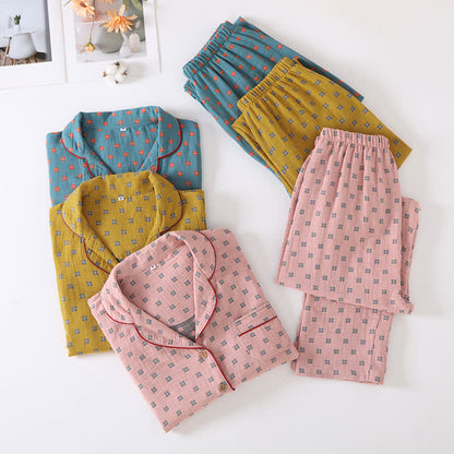 Ownkoti Women's Checked Jacquard Cotton Loungewear Set for Comfort and Style