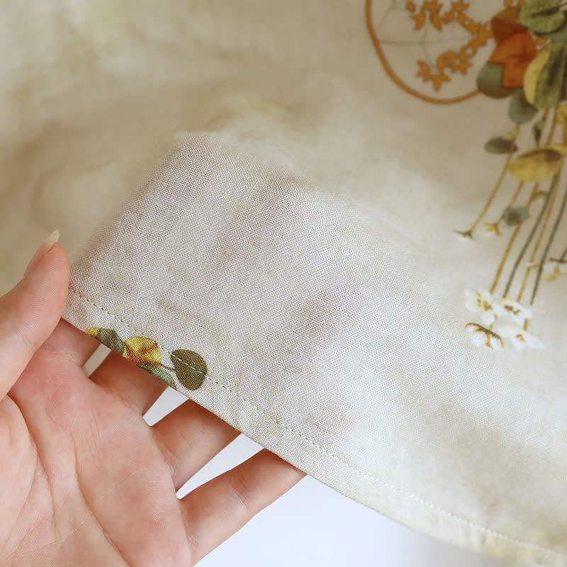 Ownkoti Vintage Floral Bamboo Fiber Pajama Set for Stylish Comfort