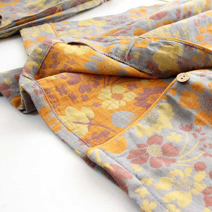 Ownkoti Yellow Daisy Elegant Cotton Loungewear Set for Comfortable Relaxation