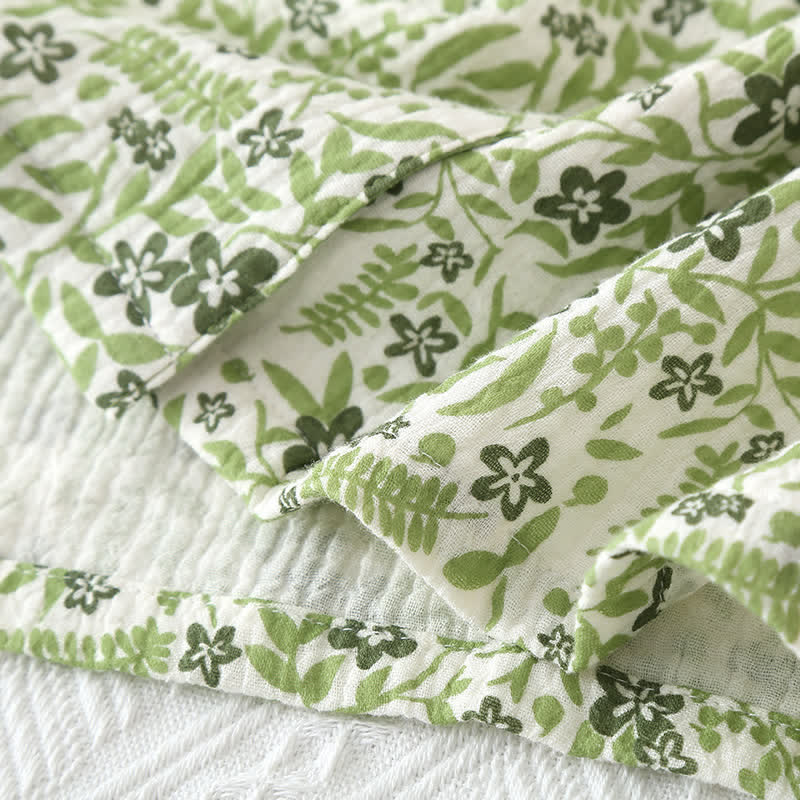 Ownkoti Casual Cotton Clothing Set with Pastoral Style and Floral Design