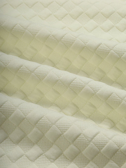 Men's Classic Solid Color Plaid Texture Button-Up Shirt Jacket