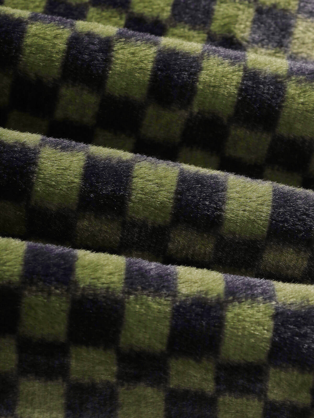 Men's Stylish Faux Rabbit Fur Plaid Casual Jacket with Button Lapel