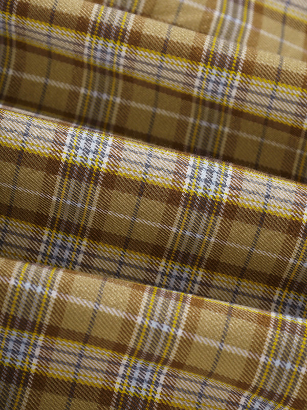 Men's Slim Fit Casual and Elegant Checkered Long Sleeve Shirt