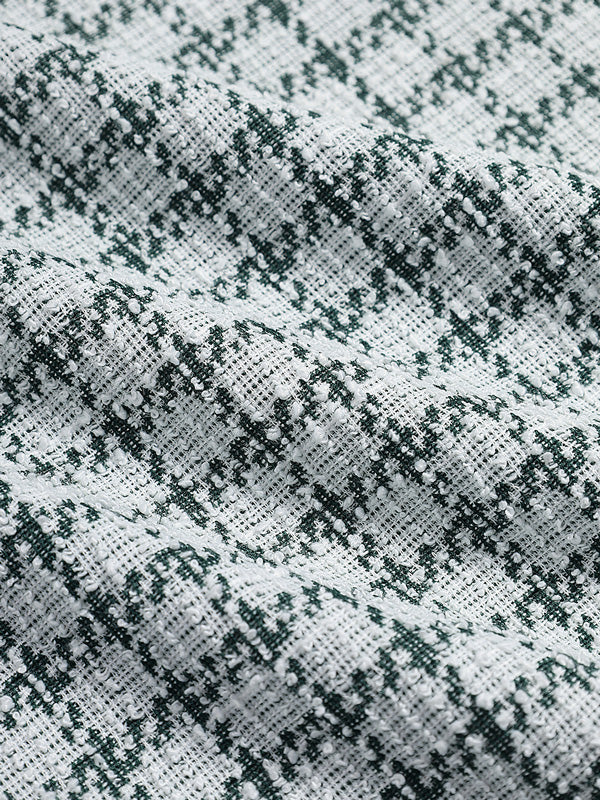 Casual Men's Plaid Shirt with Tucked Texture and Scottish Pattern Long Sleeves