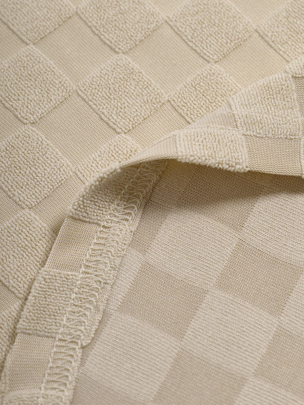 Men's Casual Tartan Fabric Terry Long Sleeve Shirt