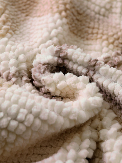 Men's Half-Zip Plaid Flannel Terry Collar Sweatshirt