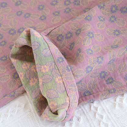 Ownkoti Premium Pure Cotton Jacquard Leaf Pajama Set for Women Comfort and Style