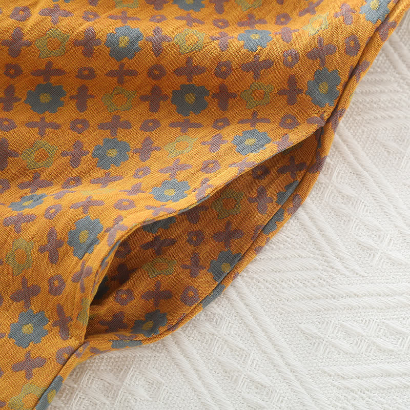 Ownkoti Women's Floral Round Neck Soft Cotton Sleep Dress - Comfortable and Elegant Nighttime Companion