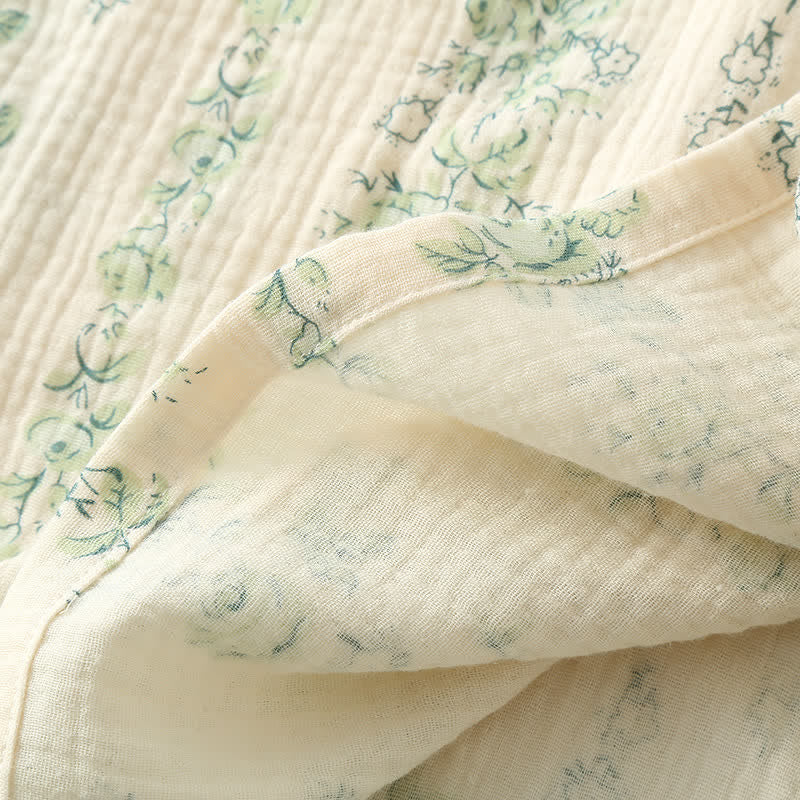 Ownkoti Women's Nightgown made of breathable double-layer cotton gauze for maximum comfort