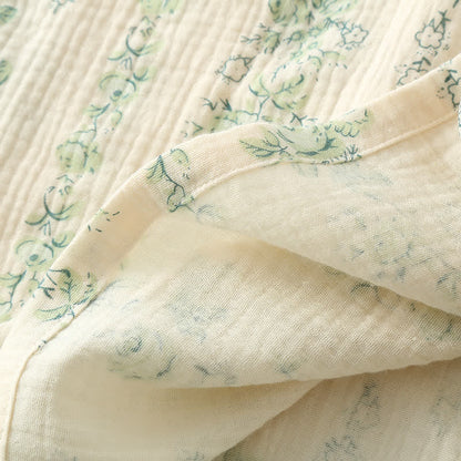 Ownkoti Women's Nightgown made of breathable double-layer cotton gauze for maximum comfort