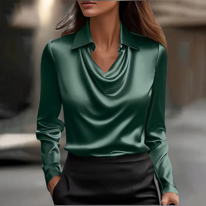Fiona™ | Elegant Satin Blouse