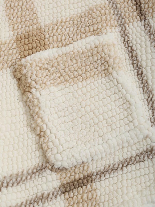 Men's Cozy Plaid Faux Fur Lapel Jacket with Double Pockets for Casual Style