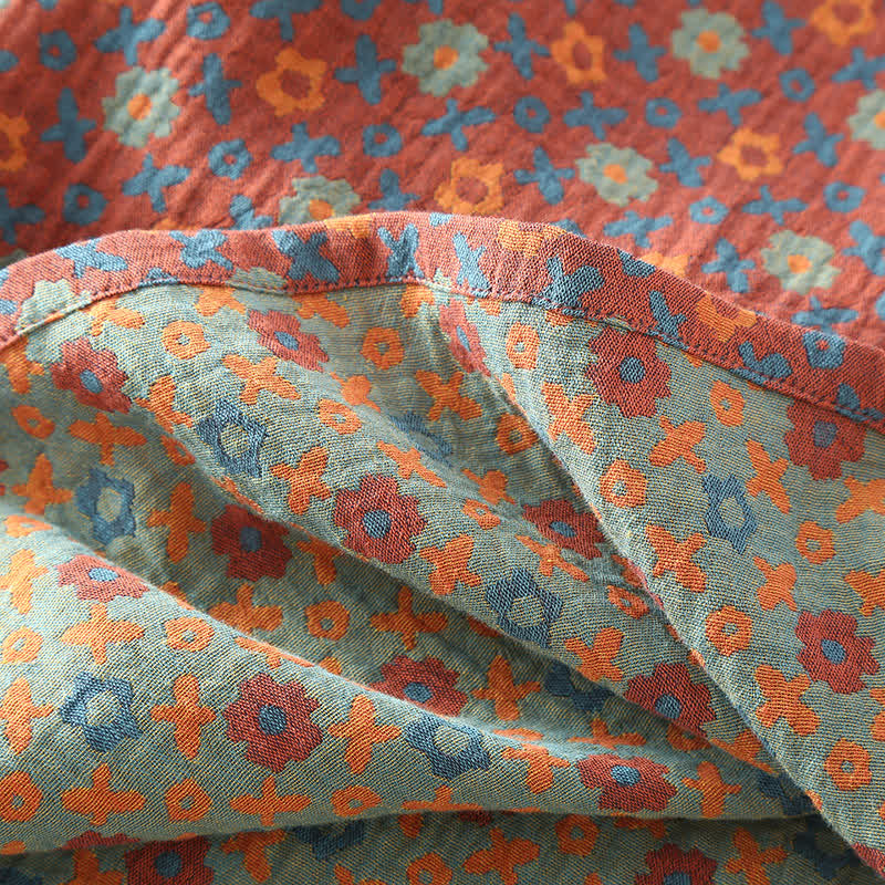 Ownkoti Women's Floral Round Neck Soft Cotton Sleep Dress - Comfortable and Elegant Nighttime Companion