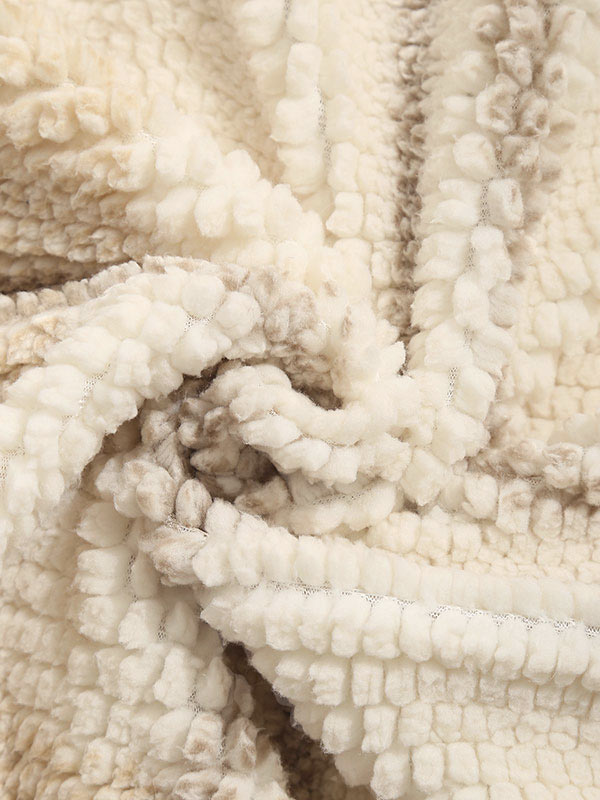 Vintage Plaid Faux Fur Jacket for Men