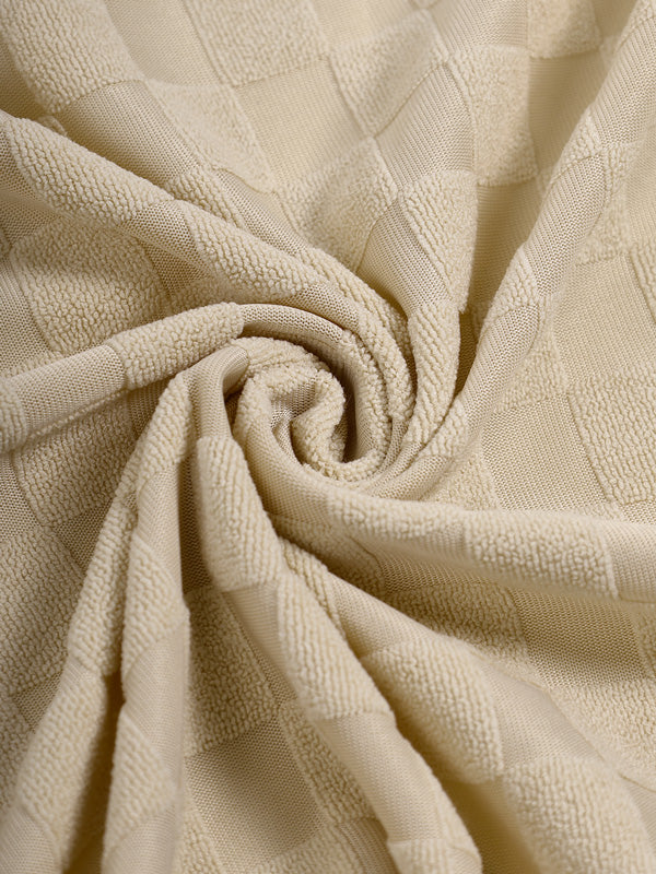 Men's Casual Tartan Fabric Terry Long Sleeve Shirt