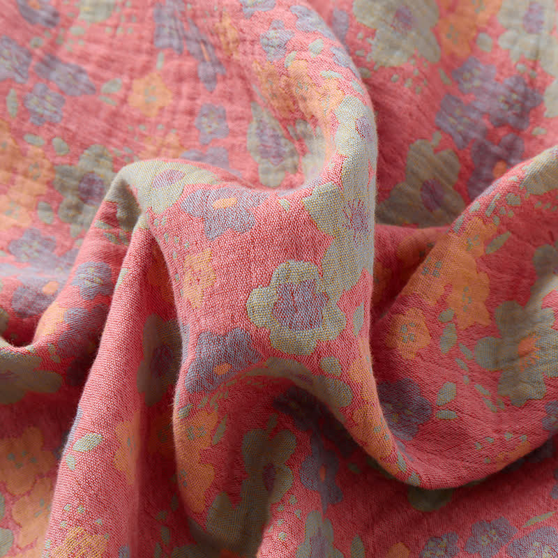 Ownkoti 3-Piece Cotton Gauze Nightgown Set with Short Sleeves for Comfort and Style