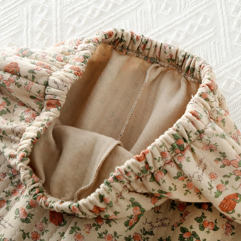 Ownkoti Rustic Rugged Rose Cotton Pajama Set for Women and Men