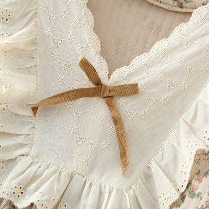 Ownkoti Vintage Rose Garden Cotton Lounge Set - Elegant Comfort for Relaxed Days