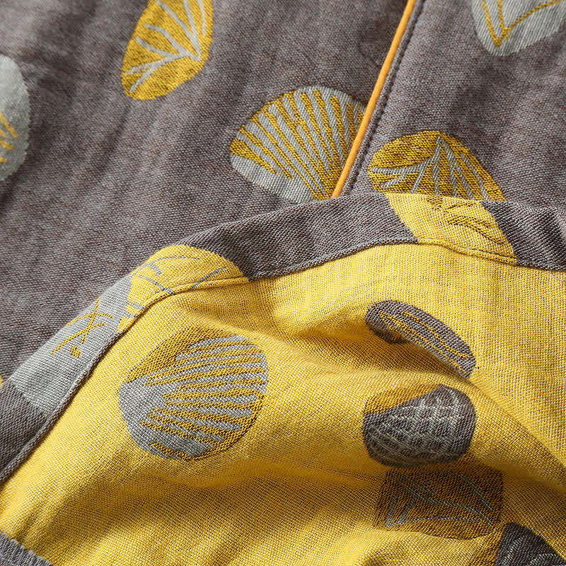 Ownkoti Deluxe Shell Cotton Lapel Pajama Set for Ultimate Comfort