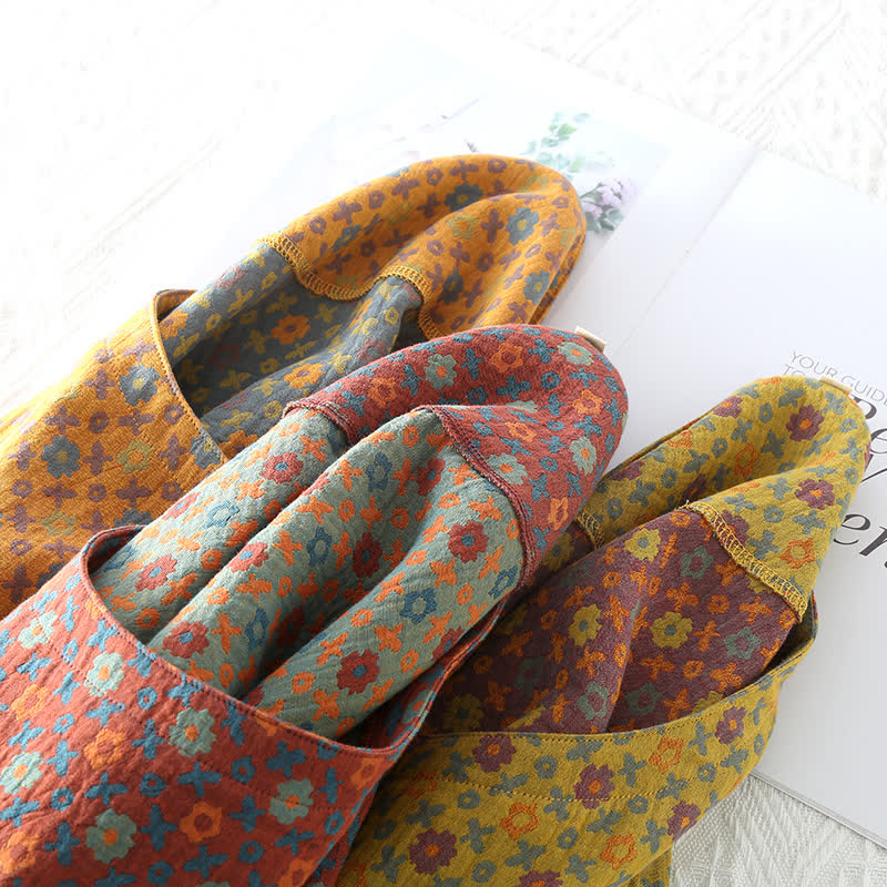 Ownkoti Women's Floral Round Neck Soft Cotton Sleep Dress - Comfortable and Elegant Nighttime Companion