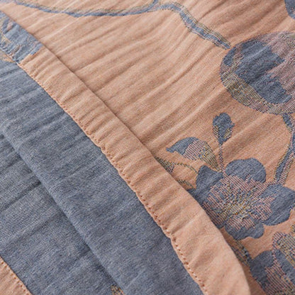 Ownkoti Magnolia Jacquard Cotton Sleepwear - Comfortable Short Nightdress for Women